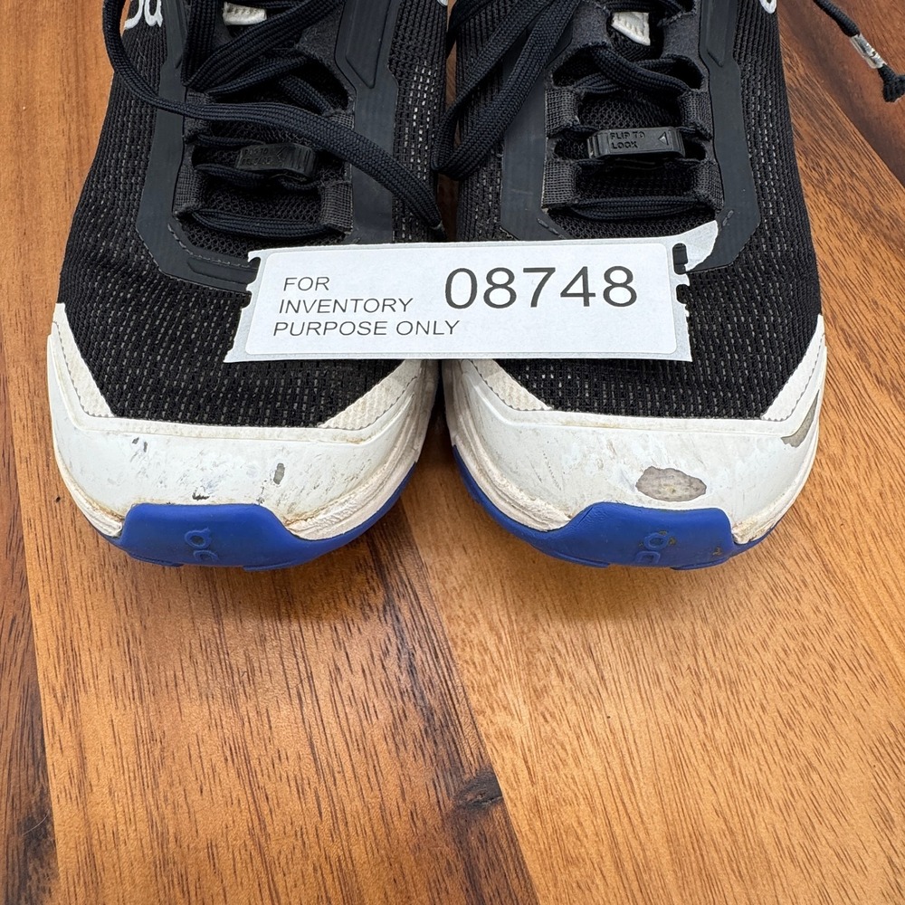 On Cloud Cloudultra 2 Hybrid Trail Running Shoes Womens 8 White Black Blue - Picture 10 of 10
